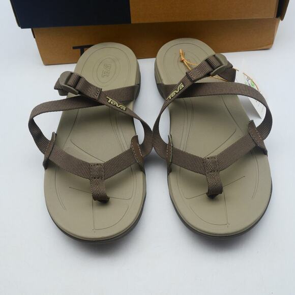 NEW Teva Women's 6 Ascona Flip Flops Sandals Chocolate Chip Brown Hiking - Picture 5 of 10